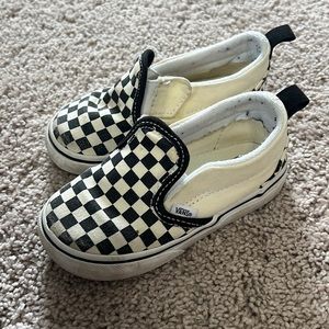 Toddler checkered Velcro vans!